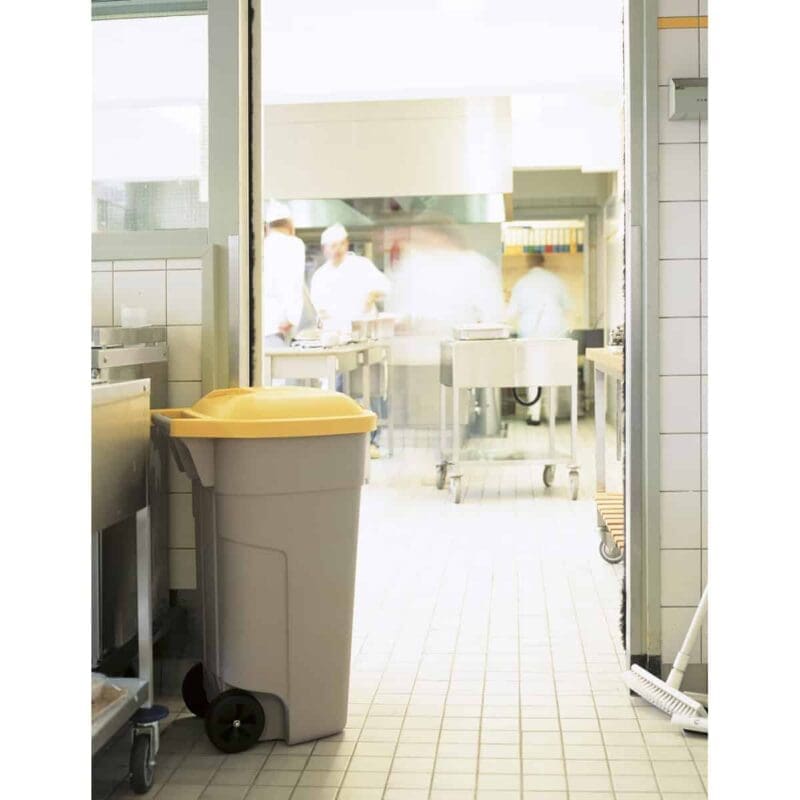 Deksel mobiele container geel - VB 002902 - Afbeelding 3