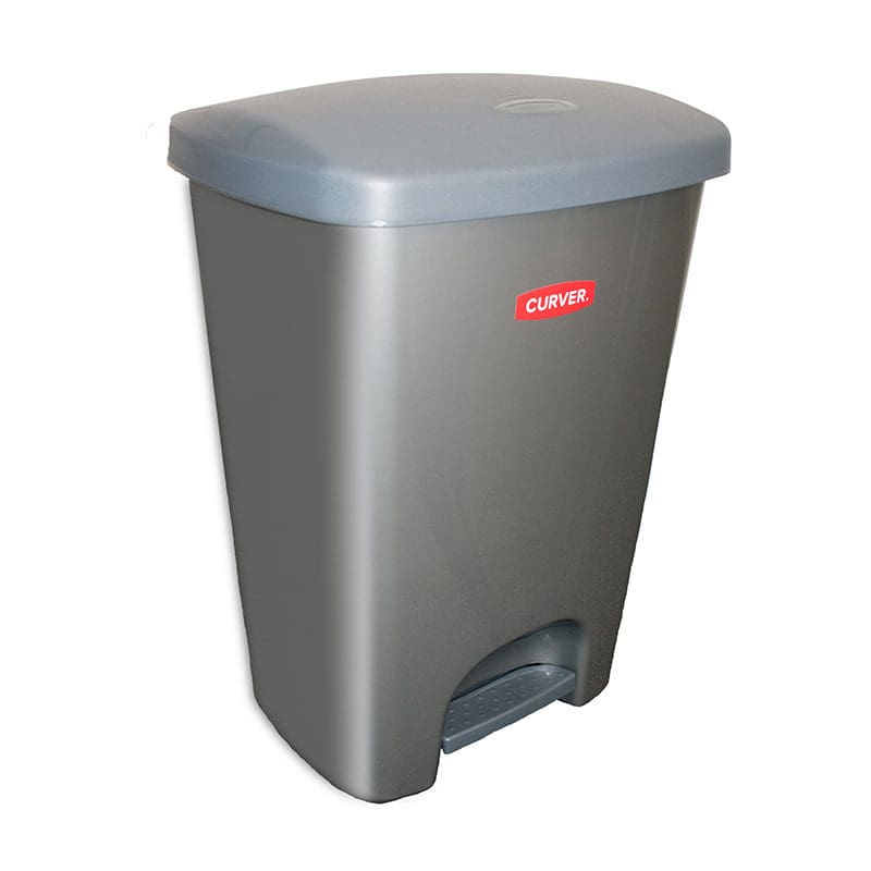 Pedaalemmer 40 liter grijs - VB 342138