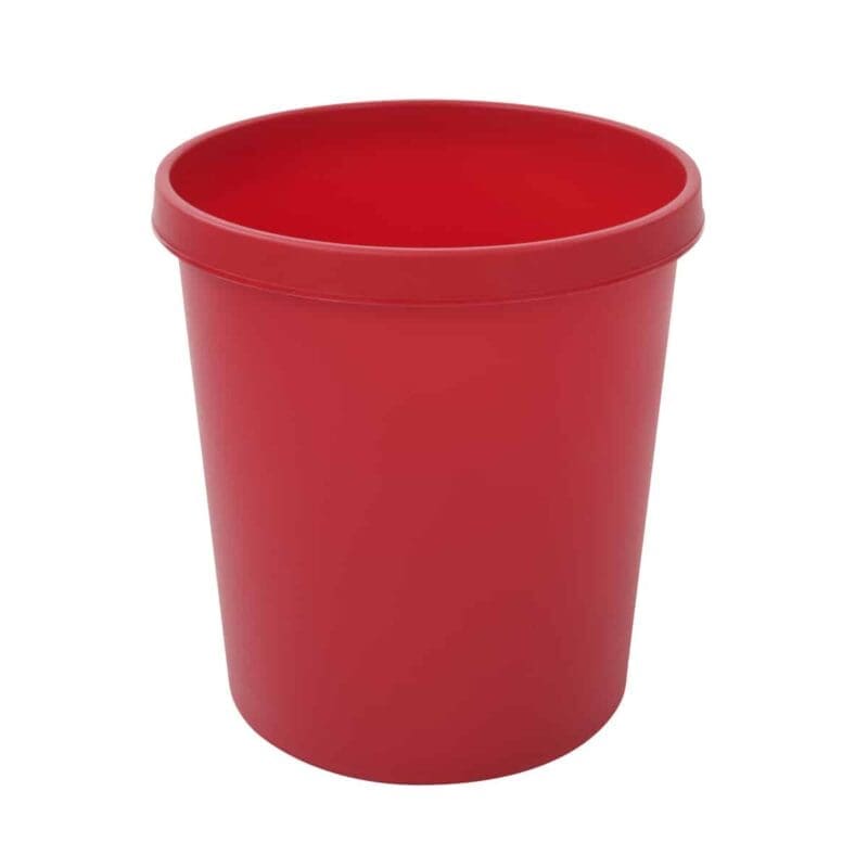 Ronde papierbak 18 liter rood - VB 494900