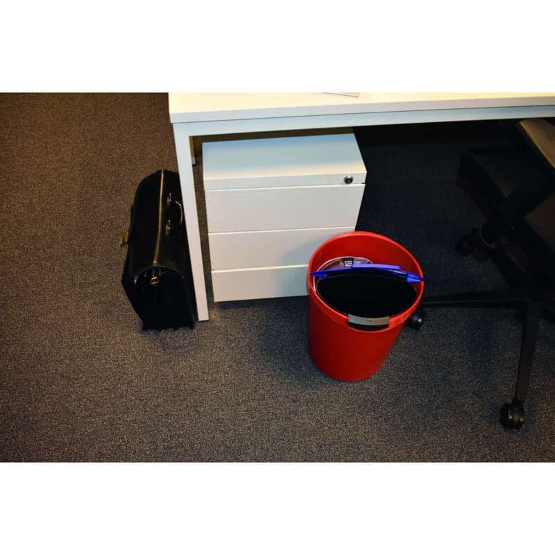 Ronde papierbak 18 liter rood - VB 494900 - Afbeelding 2