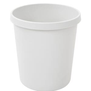 Ronde papierbak 18 liter grijs - VB 494900 - Afbeelding 3
