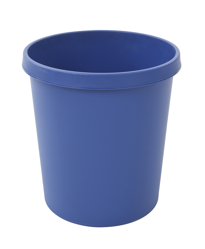 Ronde papierbak 18 liter blauw - VB 494900