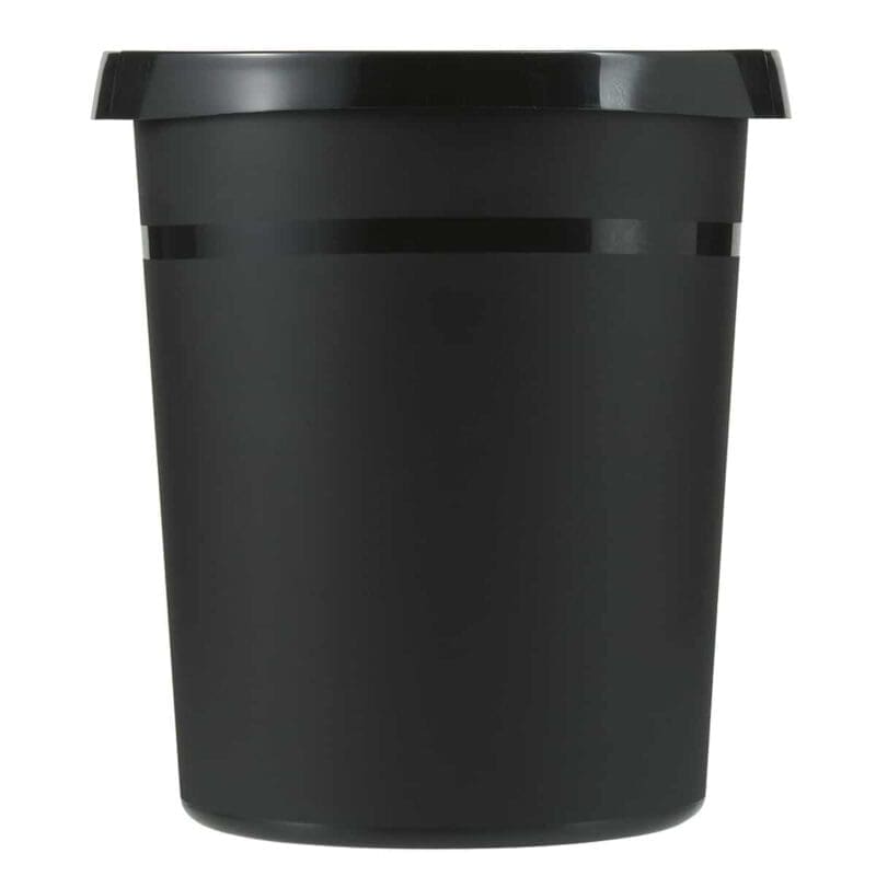 Kunststof papierbak 18 liter zwart - VB 090040