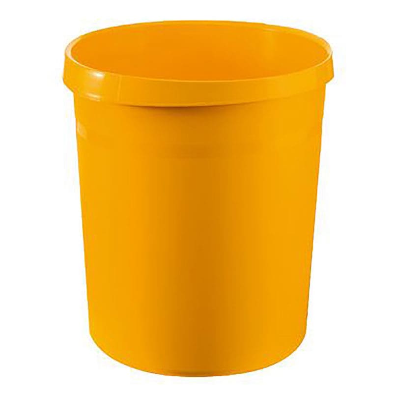 Kunststof papierbak 18 liter geel - VB 090064