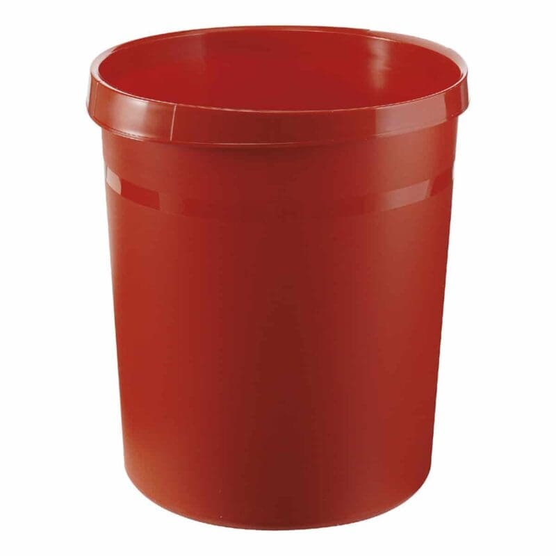 Kunststof papierbak 18 liter rood - VB 090071