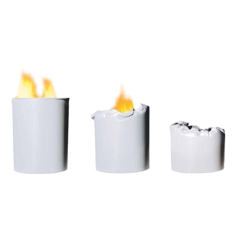 Vuurbestendige papierbak met inzet 13 liter grijs - VB 181458 - Afbeelding 2