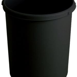 Kunststof papierbak 30 liter zwart - VB 201834 - Afbeelding 2