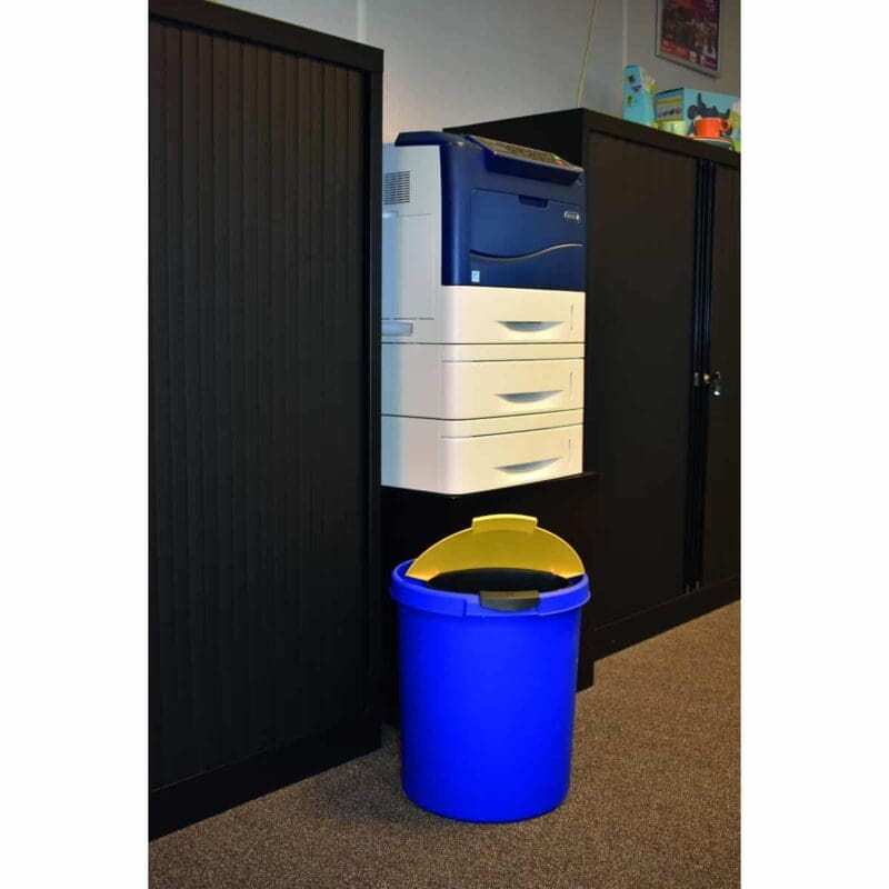 Kunststof papierbak 30 liter blauw - VB 201834 - Afbeelding 3