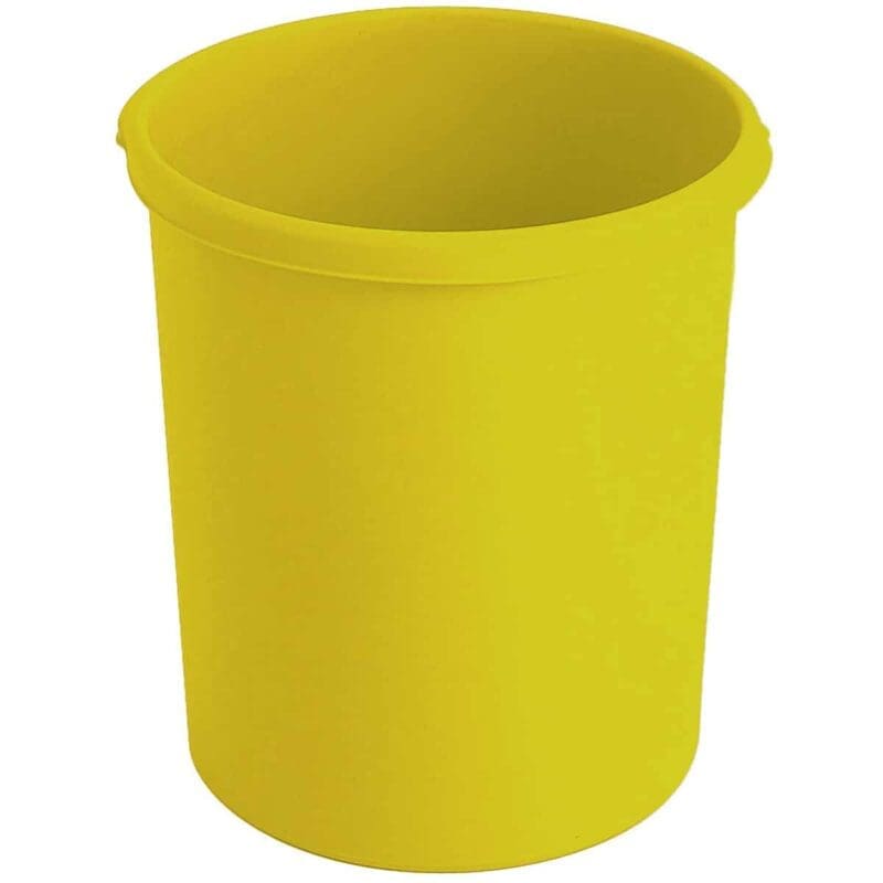 Kunststof papierbak 30 liter geel - VB 201834