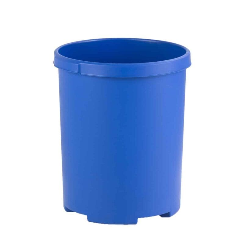 Ronde papierbak 50 liter blauw - VB 001836