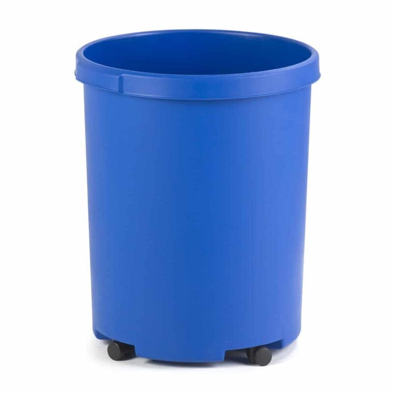 Ronde papierbak 50 liter blauw - VB 001836 - Afbeelding 2