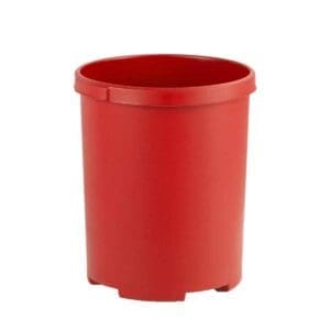 Ronde papierbak 50 liter rood - VB 001836
