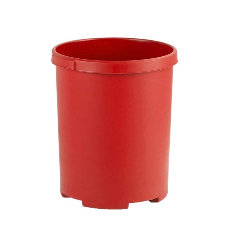 Ronde papierbak 50 liter rood - VB 001836
