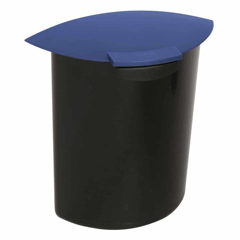 Inzet 6 liter met deksel A zwart, blauw - VB 201838