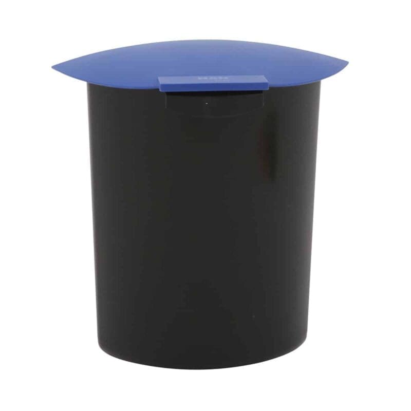 Inzet 6 liter met deksel zwart, blauw - VB 201839