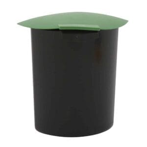 Inzet 6 liter met deksel zwart, groen - VB 201839