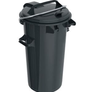 Kunststof afvalbak 50 liter donkergrijs - VB 500100 - Afbeelding 5