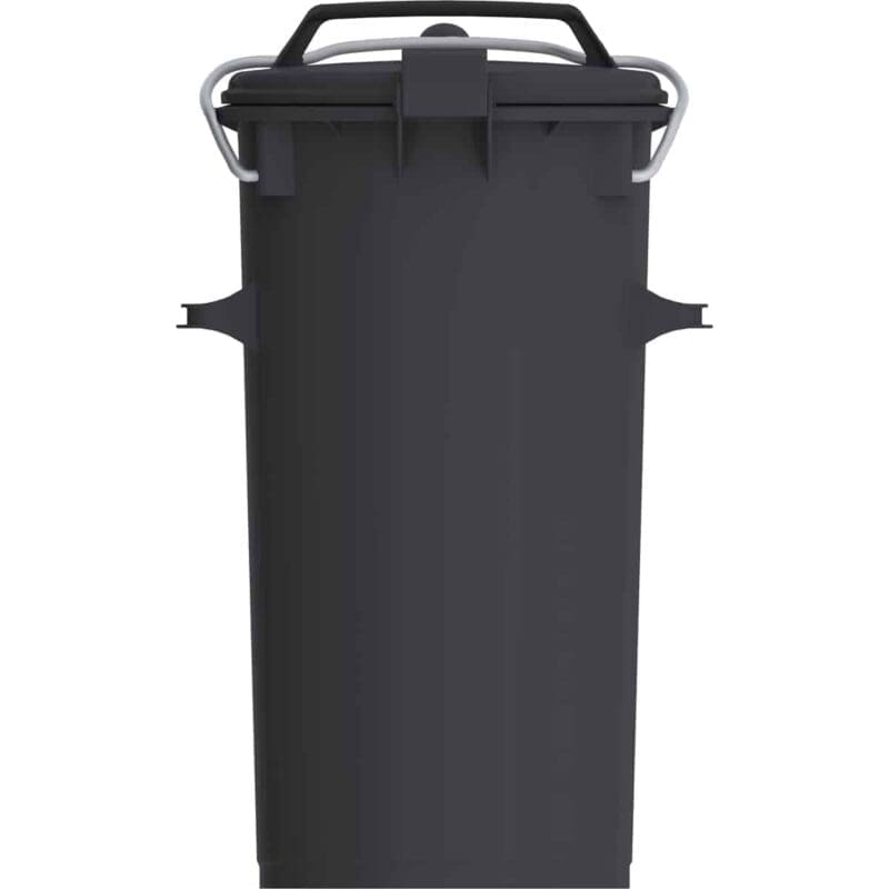 Kunststof afvalbak 50 liter donkergrijs - VB 500100 - Afbeelding 2