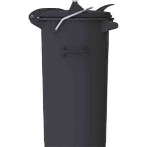 Kunststof afvalbak 50 liter donkergrijs - VB 500100 - Afbeelding 3