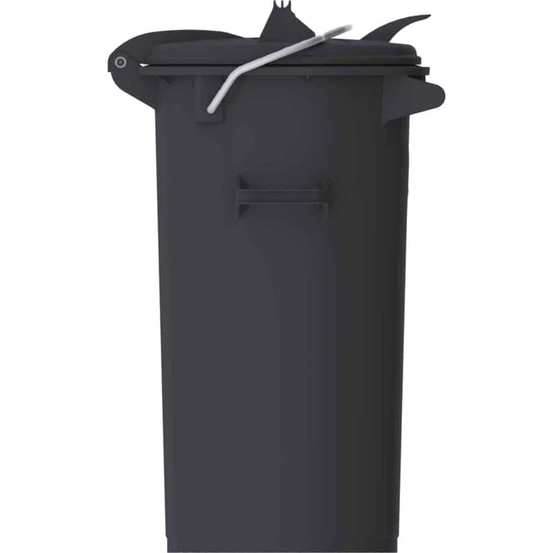 Kunststof afvalbak 50 liter donkergrijs - VB 500100 - Afbeelding 3