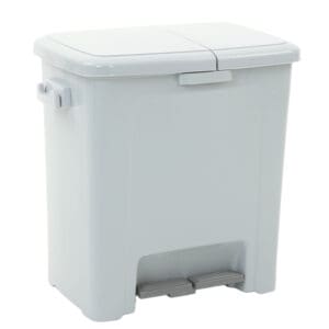 Pedaalemmer Divided Dustbin grijs - VB 004297 - Afbeelding 3