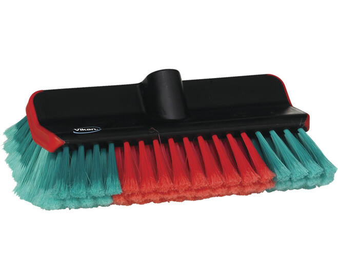 Vikan Transport hoekborstel met waterdoorvoer zwart 28cm - 524752