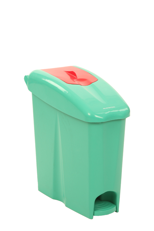 Sanitaire pedaalemmer Binny 17P groen, rood - VB 449021