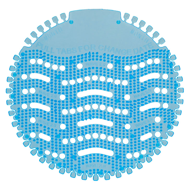 Urinoirmatten met anti-spathaartjes Ocean Mist 10 stuks/ds - 497415