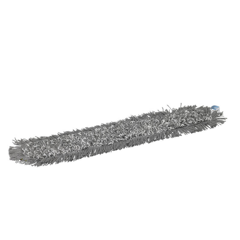 Vikan Klamvochtige mop, Klittenband 90 cm Grijs - 549695 - grijs