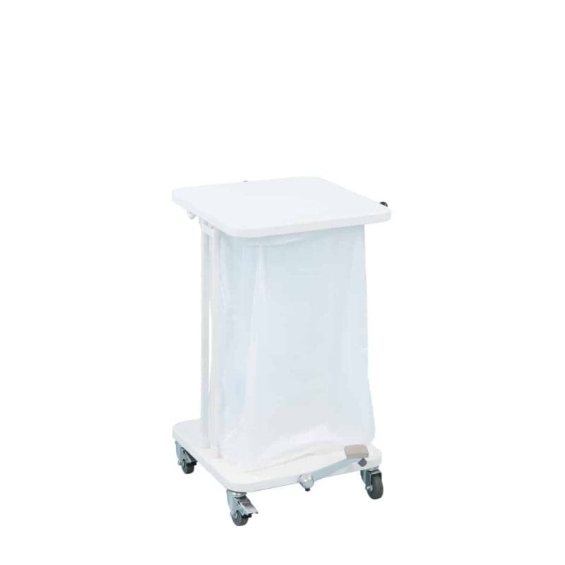 Afvalbak met deksel en voetpedaal 40 liter wit - VB 144950 - Afbeelding 2