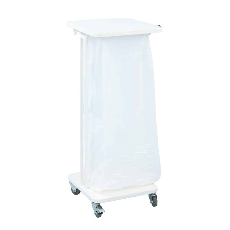Afvalbak met deksel 60 liter wit - VB 145155 - Afbeelding 2