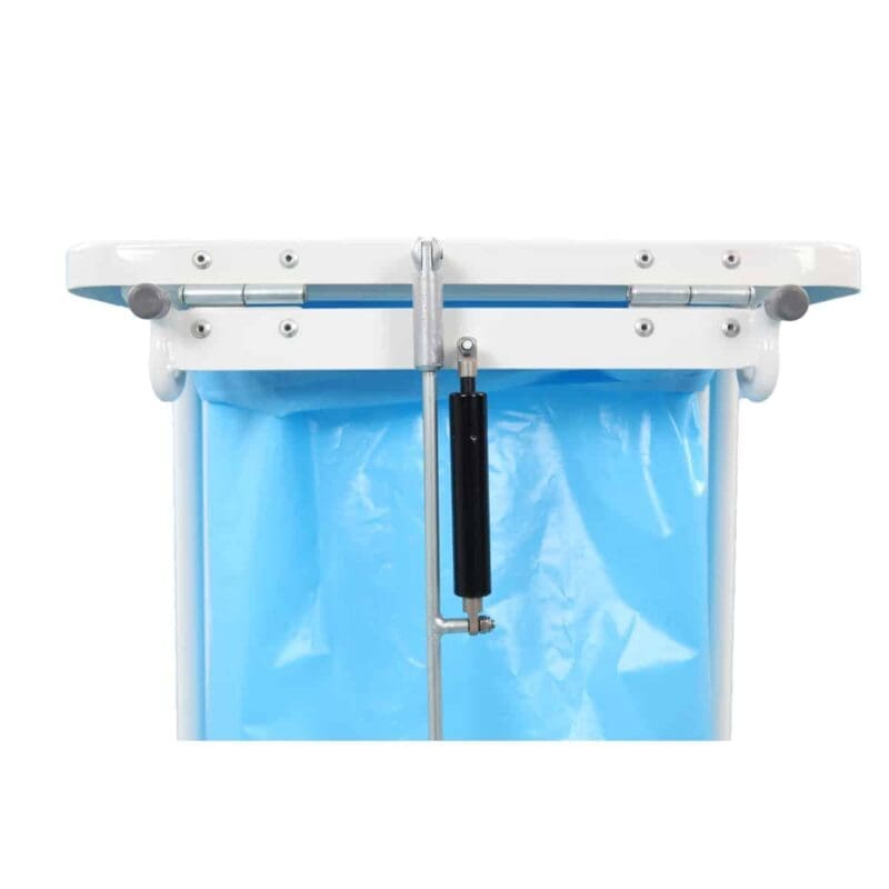 Afvalbak met deksel en voetpedaal 60 liter wit - VB 145193 - Afbeelding 5
