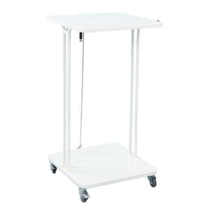 Afvalbak met deksel 120 liter wit - VB 145278