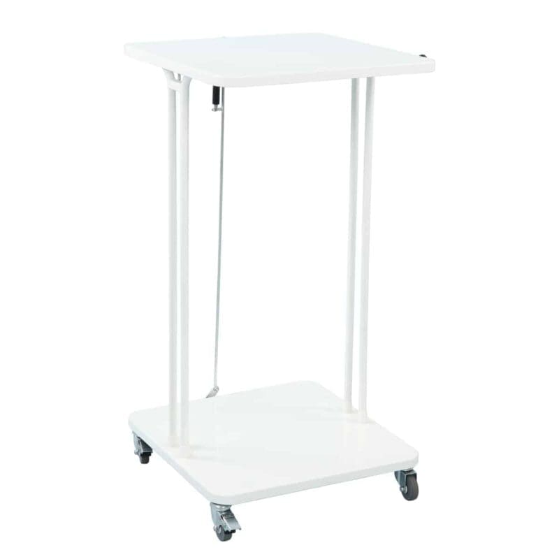 Afvalbak met deksel 120 liter wit - VB 145278