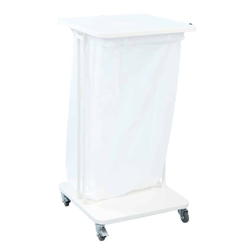 Afvalbak met deksel 120 liter wit - VB 145278 - Afbeelding 2