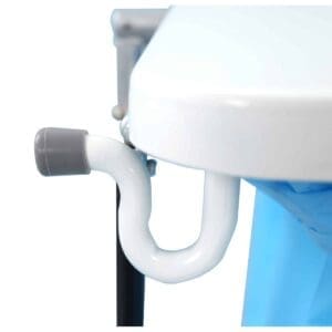 Afvalbak met deksel 120 liter wit - VB 145278 - Afbeelding 4