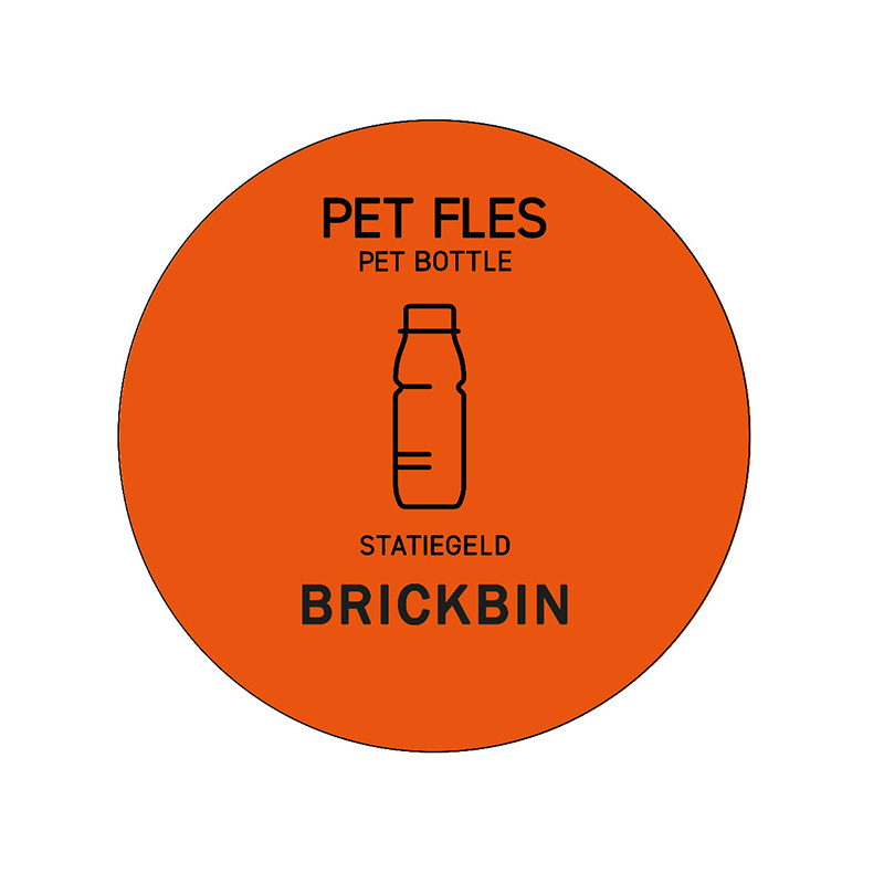 Forex Afvalstroomsticker PET oranje - VB 336311