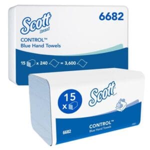Scott® handdoek Xtra Airflex® I-vouw 1-laags blauw 15x240st - 6682