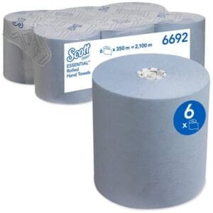 Scott® handdoekrol Max Airflex® 1-laags blauw 6x350mtr/20cm -   6692