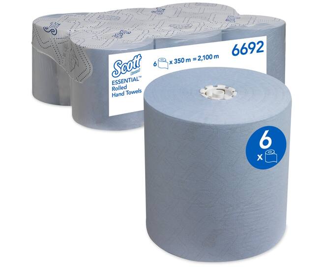 Scott® handdoekrol Max Airflex® 1-laags blauw 6x350mtr/20cm -   6692