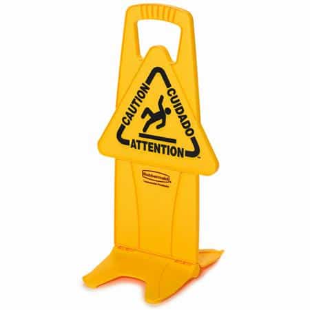 Stabiel waarschuwingsbord geel - VB 222909