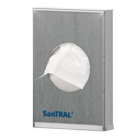 Santral hygiënezakjes dispenser HB2 RVS mat 136x91x124mm - 1245700