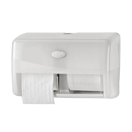 Pearl White duo toiletrolhouder voor corelessrollen - 431003