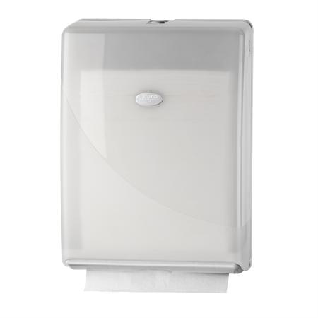 Pearl White handdoekdispenser voor Multifold en C-vouw handdoek - 431102