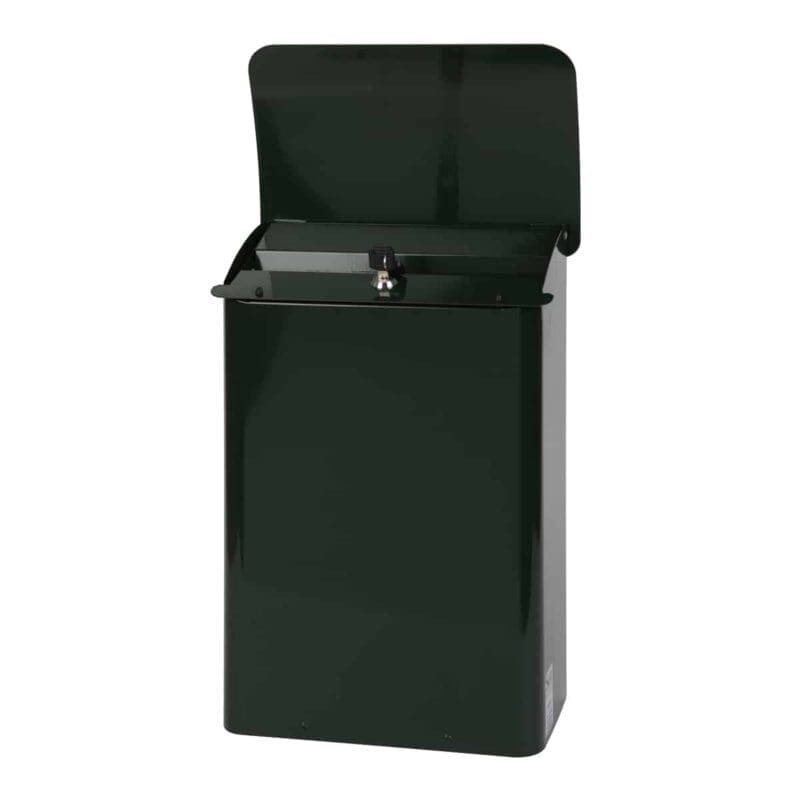 Wandbrievenbus groen - VB 444070 - Afbeelding 2