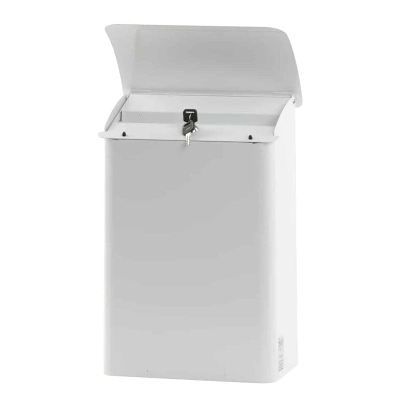 Wandbrievenbus, b 29 cm wit - VB 444070 - Afbeelding 2