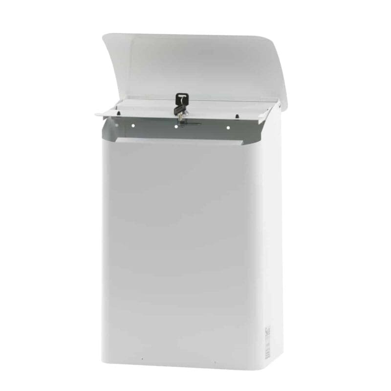 Wandbrievenbus, b 29 cm wit - VB 444070 - Afbeelding 3