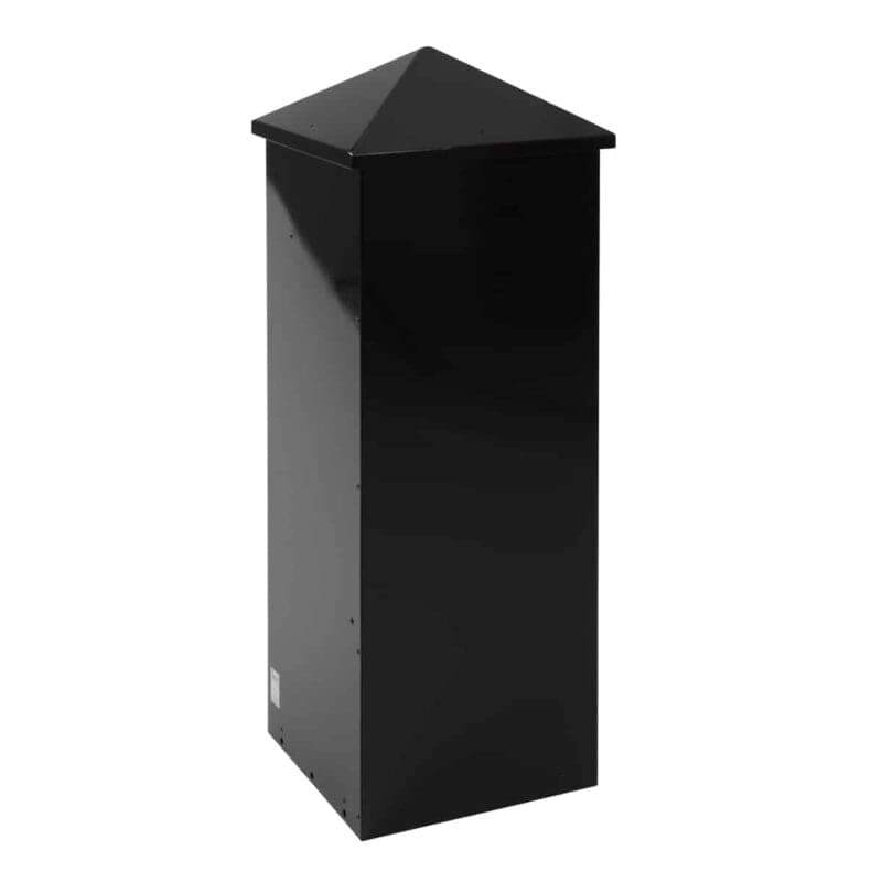Staande vierkante brievenbus zwart - VB 441010 - Afbeelding 3
