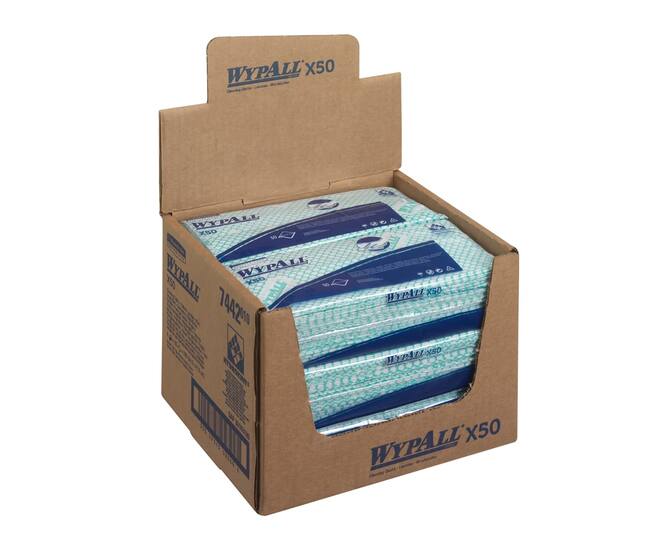 WypAll® sopdoek X50 Hydroknit® 1-laags groen 6x50st - 7442