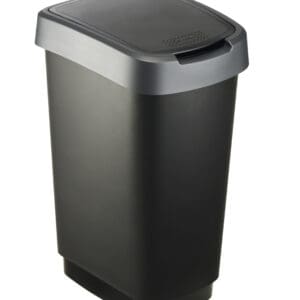 Afvalbak Twist 25 liter zwart, zilver - VB 135391 - Afbeelding 3